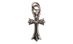 Double Cross Pendant with Bale "Silver" CHRM1154