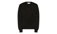 All Over Skulls Crewneck Sweater "Black" AM002