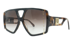 Hexagon Sunglasses "Black/Havana" MCM671S-019