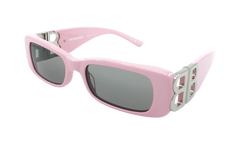 Rectangular Frame Sunglasses WMNS "Pink / Silver" BB0096S 012
