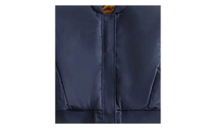 Landry Cropped Satin Bomber Jacket WMNS "Navy" KITH119