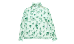 Skull Scarf Top "Green" 849930QQABF3075