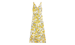FLORAL SLEEVELESS A-LINE MIDI DRESS "Yellow" RW DR0127 5775 A23 0210