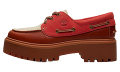 Stone Street Platform Boat WMNS "Rust Full-Grain / Medium Red" TB0A2GVFAFU
