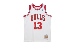 NBA Luc Longley Jersey "1997 Chicago Bulls - White" SMJY6370 CBU97LLOWHIT