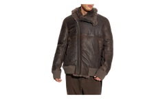 Bomber In Montone Hollywood Flight Jacket "Dark Dust" RU02E1760 LSHC 78