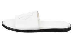 Leather Slides "White" CHRM0967