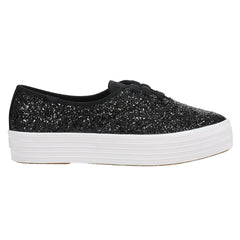 Point Glitter Celebrations Lace Up Sneakers
