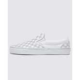 Classic Slip-On Checkerboard Shoe in Metallic True White