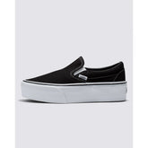 Classic Slip-On Stackform Shoe in Black Classic White