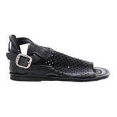 Mason A67005-201 Womens Black Leather Strap Sandals Shoes