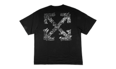 PAINT SPLATTER ARROW DIAG SKATE FIT TEE "Black" 44OWOS26T064 001
