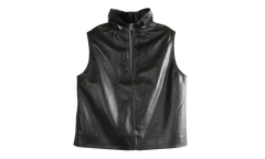 Short Sleeve Tabard in Pelle Top WMNS "Black" RP01F6116 LBY 09