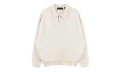 Knit Long Sleeves Polo "Cloud Dancer" 192BT232181F
