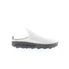 Asportuguesas Come COME023ASP-042 Womens White Slip On Clog Flats Shoes
