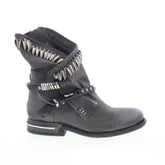 Torey Womens Black Leather Zipper Casual Dress Boots