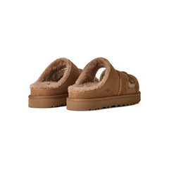 Women's Greenport Cross Strap Slide in Chestnut