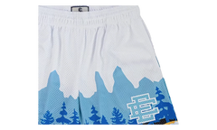 EE BASIC SHORT "SS24 - White/Aqua" EE709