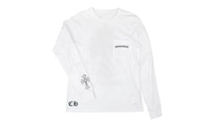 Cemetery Cross Longsleeve T-Shirt "White" CHRM0698