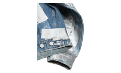 Printed Tape Denim Jacket "Blue" B90886AUZ