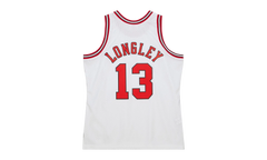 NBA Luc Longley Jersey "1997 Chicago Bulls - White" SMJY6370 CBU97LLOWHIT