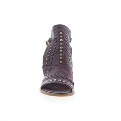 Markie 672013-201-0004 Womens Brown Leather Wedges Sandals Shoes