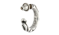 Scroll Hoop Earring "Silver" CHRM0805