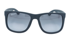 JUSTIN CLASSIC POLARIZED SUNGLASSES "RUBBER BLACK" RB4165F-622-T3