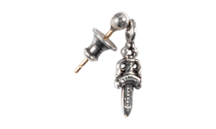 Drop Stack Dagger Earring Silver "Red" CHRM0901