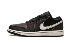 Air Jordan 1 Low SE "Black/Black/Racer Pink/Pale Ivory" IR0842 010