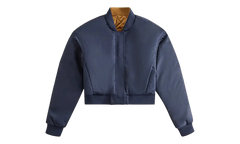 Landry Cropped Satin Bomber Jacket WMNS "Navy" KITH119