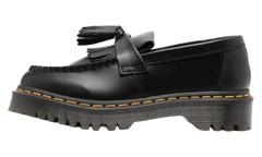 Adrian Bex Smooth Leather Tassel Loafers "Black" 26957001
