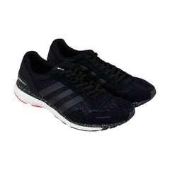 Adizero Adios 3 CM8356 Mens Black Mesh Lace Up Athletic Running Shoes