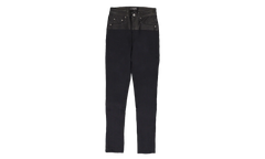 CONTRAST SKINNY W/ LEATHER "Aged Black/Black Leather" PS22WDS071