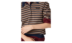 Wool Striped Polo Shirt WMNS "Falbino" MML03V 1844 F0627