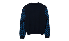 Monogram Mix Cashmere Crewneck "Navy" 1AATLQ